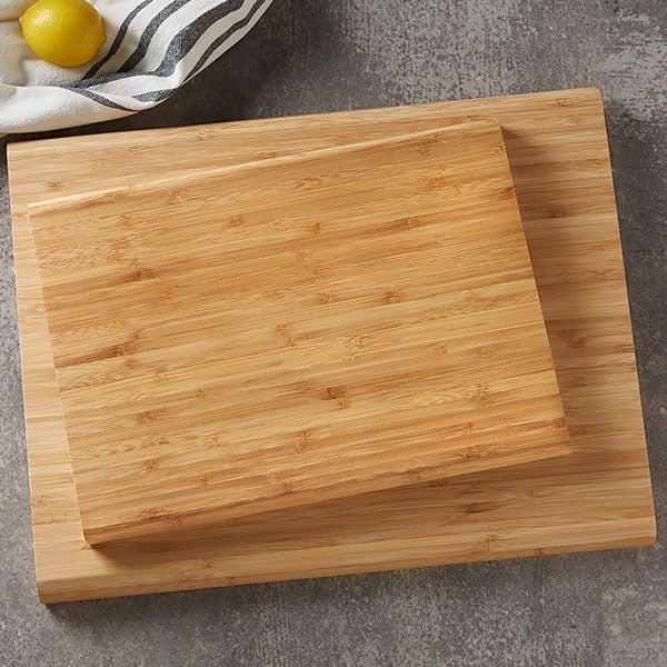 Classic Monogram Engraved Bamboo Cutting Board photo 2