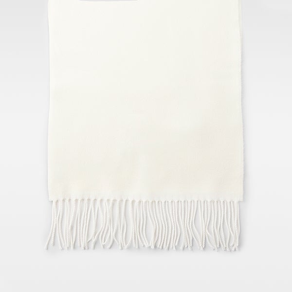 Fringe-Trimmed Coat with Embroidered Scarf Accent - Gray main image 0