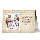 Merry Christmas Personalized Photo Christmas Cards - 6035
