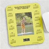 Personalized Photo and Calendar Mouse Pad with Famous Quotes - 6060