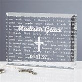 Walk With Jesus Personalized Baptism Gift Keepsake  - 6115