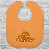 Personalized Baby's First Halloween Pumpkin Bib - 6133