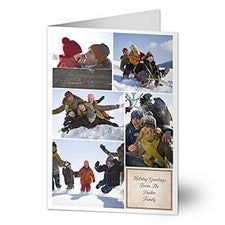 Photo Collage Personalized Digital Photo Christmas Cards - 6186