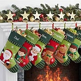 Christmas Family Personalized Stockings - 6316