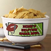 Personalized Football Game Snack Bowls - 6418