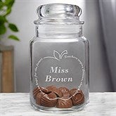 Personalized Teacher Candy Jar with Chocolates - 6432