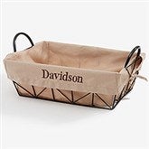 Personalized Lined Wicker Baskets - 6456