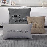 Romantic Couples Personalized Pillows - Kiss Goodnight - 6468