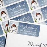 Snowman Personalized Return Address Labels - 6502