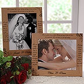 Love Is Patient 8x10 Personalized Wedding Picture Frame - 6517