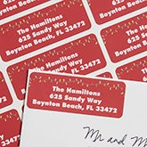 Christmas Lights Personalized Return Address Labels - 6531
