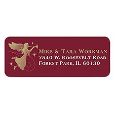 Personalized Christmas Angel Return Address Labels - 6534