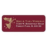 Personalized Christmas Angel Return Address Labels - 6534