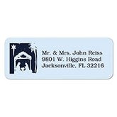 Christmas Nativity Personalized Return Address Labels - 6535