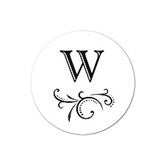 Initial Monogram Personalized Stationery Envelope Seals - 6547
