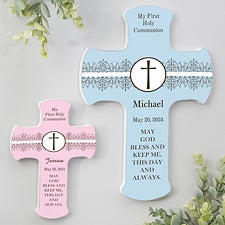 First Holy Communion Personalized Wall Cross - 6553