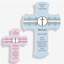 First Holy Communion Personalized Wall Cross - 6553