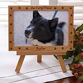 Engraved Wood Personalized Pet Picture Frame - Furry Friend - 6558