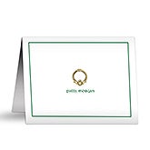 Golden Claddagh Custom Printed Note Cards - 6584