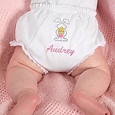 Embroidered Easter Bunny Diaper Covers