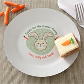 Personalized Easter Plates - Easter Bunny Plate - 6605