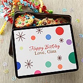 Birthday Treats Personalized Gift Tins - 6617