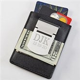 Personalized Money Clip Credit Card Holder - 6649