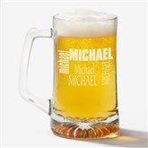 Custom Name Personalized Glass Beer Mug - 6682