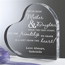 Mother & Daughter Keepsake Heart Personalized Gift - 6710