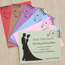 Bride & Groom Save The Date Cards & Magnets - 6753