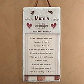 Mom's Household Rules Personalized Slate Wall Plaque - 6761
