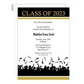 Personalized Graduation Party Invitiations - Hats Are Off - 6773