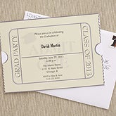 Custom Printed Graduation Invitations - Admissions Ticket - 6774