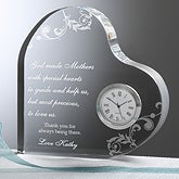 Dear Mom Personalized Heart Clock Mother's Day Gift - 6784