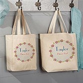 Personalized Flower Girl Tote Bag - 6885