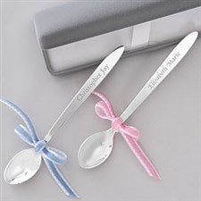 Personalized Silver Baby Spoon Keepsake Gift - 6886