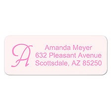 Custom Initial Personalized Address Labels - 6897