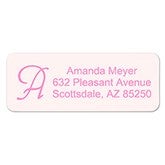 Custom Initial Personalized Address Labels - 6897