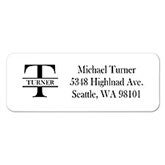Name & Monogram Personalized Address Labels - 6901