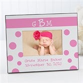 Baby Girl Personalized Picture Frames with Monogram - 6909