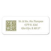 Floral Monogram Multipurpose Address Labels - 6915