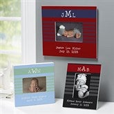 Baby Boy Personalized Picture Frames with Monogram - 6916