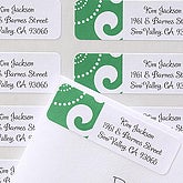 Custom Printed Address Labels - Emerald Elegance - 6925