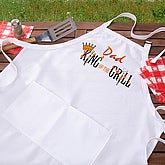 King Of The Grill Personalized BBQ Grill Apron & Potholder - 6994