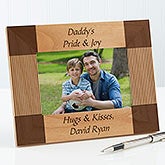 Personalized Engraved Wood Picture Frames for Fathers - Create Your Own - 6999