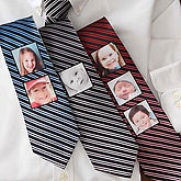 Photo Personalized Striped Ties for Men - 7010