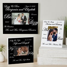 Personalized Wedding Picture Frames - Mr and Mrs Collection - 7035