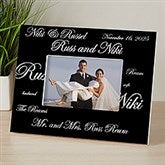 Personalized Wedding Picture Frames - Mr and Mrs Collection - 7035