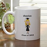 Graduation Cartoon Character Personalized Coffee Mug - 7099