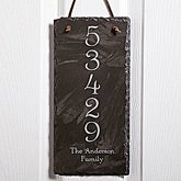 House Number Personalized Slate Address Plaque - 7105
